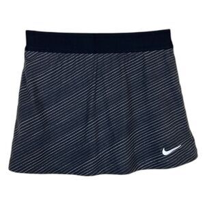 Nike Dri Fit Women's Size XS Black Stripe Skort Tennis Sporty Athletic Outdoor